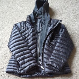 Tommy Hilfiger Gray Packable Puffer Jacket with Hood